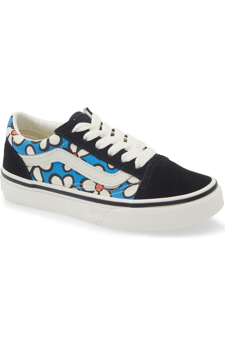 Vans Kids' Old Skool Sneaker, Main, color, Painted Floral Bright Azure