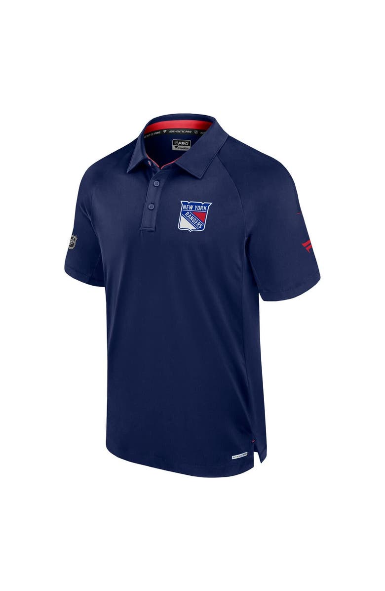 FANATICS Men's Fanatics Navy New York Rangers Authentic Pro Rink Polo, Alternate, color,