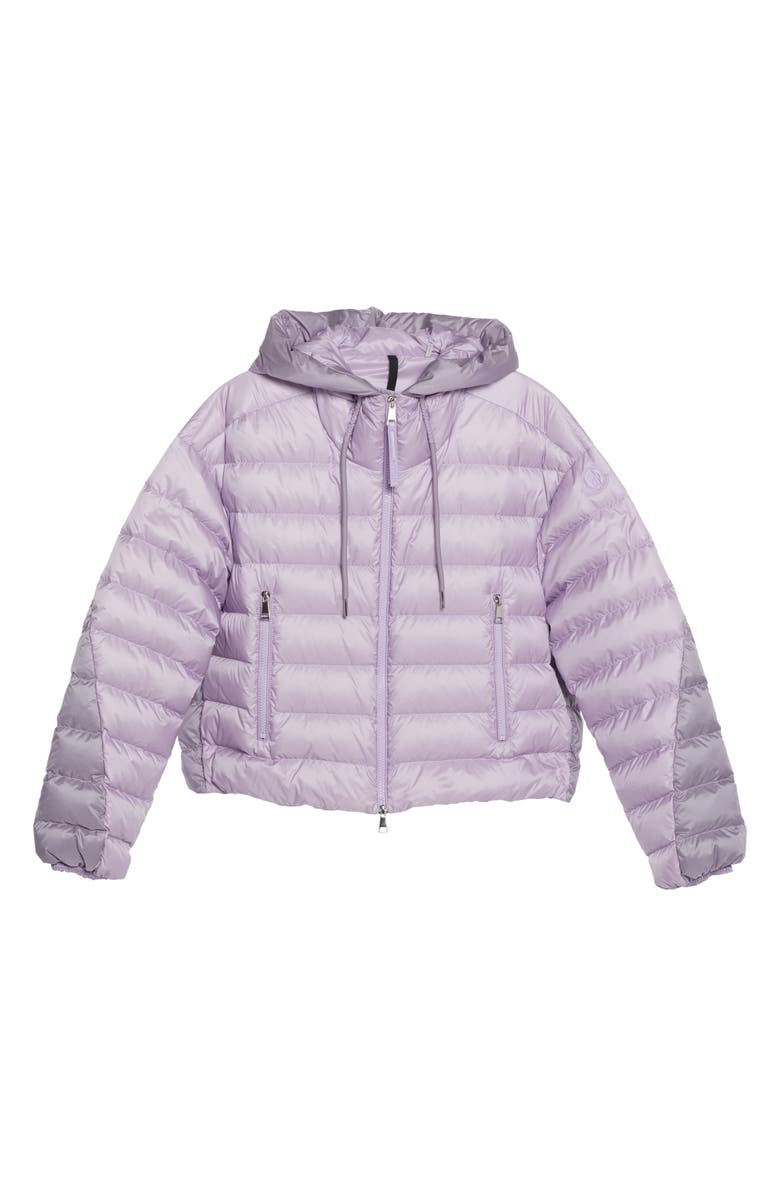 Moncler Sylans Colorblock Hooded Down Jacket, Alternate, color, 