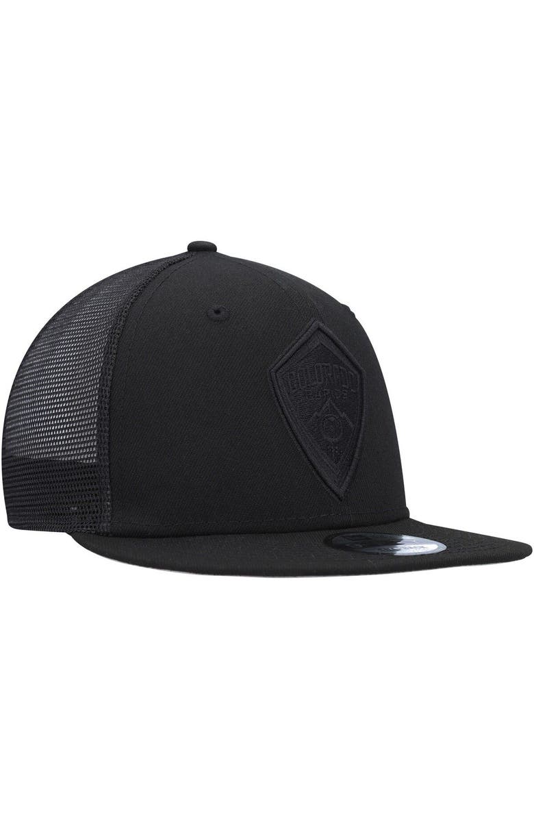 New Era Men's New Era Black Colorado Rapids Logo Classic 9FIFTY Trucker Snapback Hat, Alternate, color, 