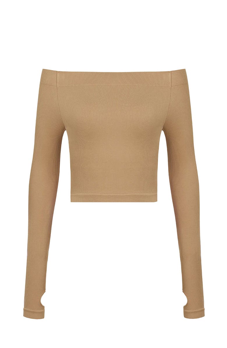 Nocturne Long Sleeve Crop Top, Alternate, color, 