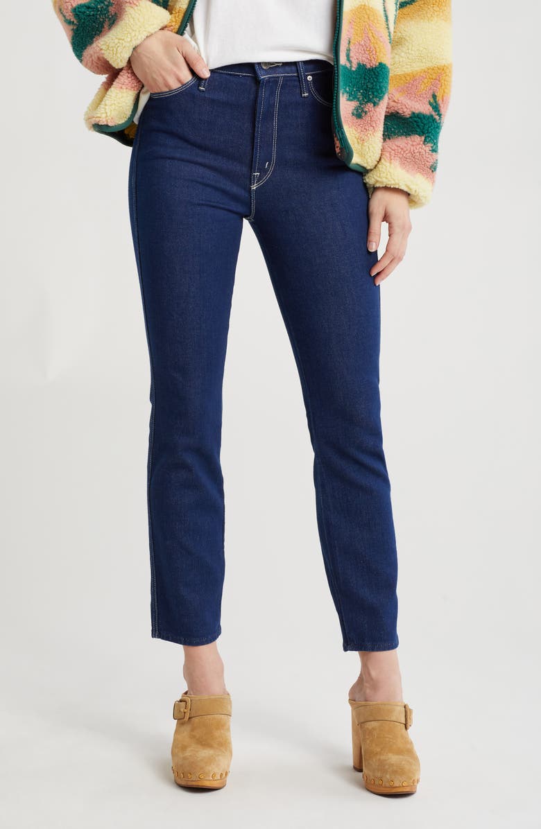 MOTHER The Double Dazzler Skinny Jeans, Main, color, Ooh La La