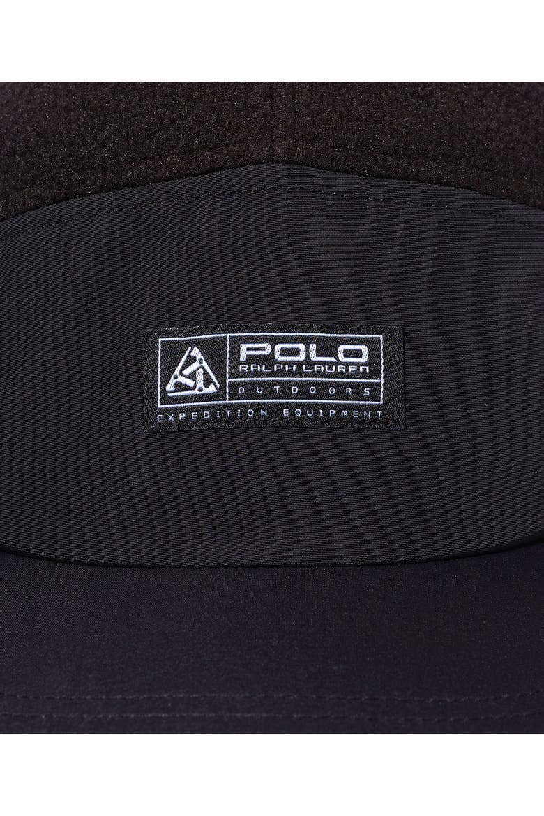 Colorblocked Fleece Hat, Alternate, color, Polo Black