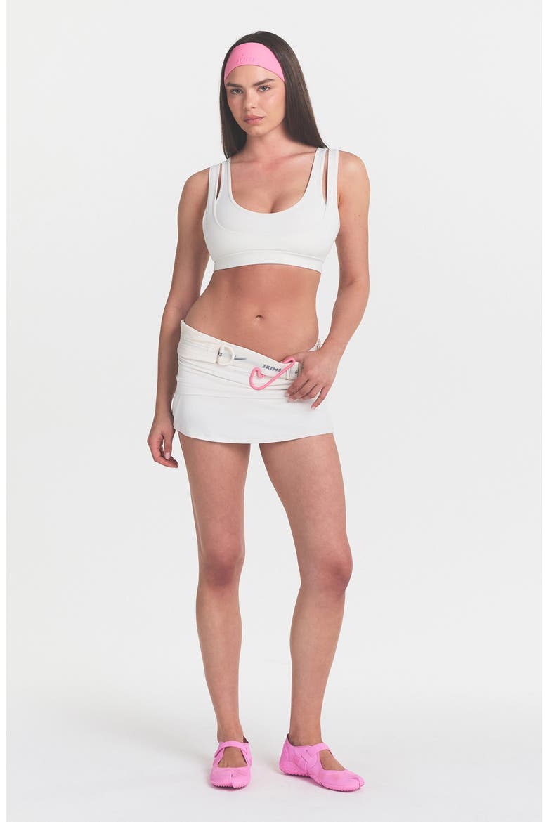 Matte Double Strap Scoop Bra, Alternate, color, NSKM ACTV IVORY
