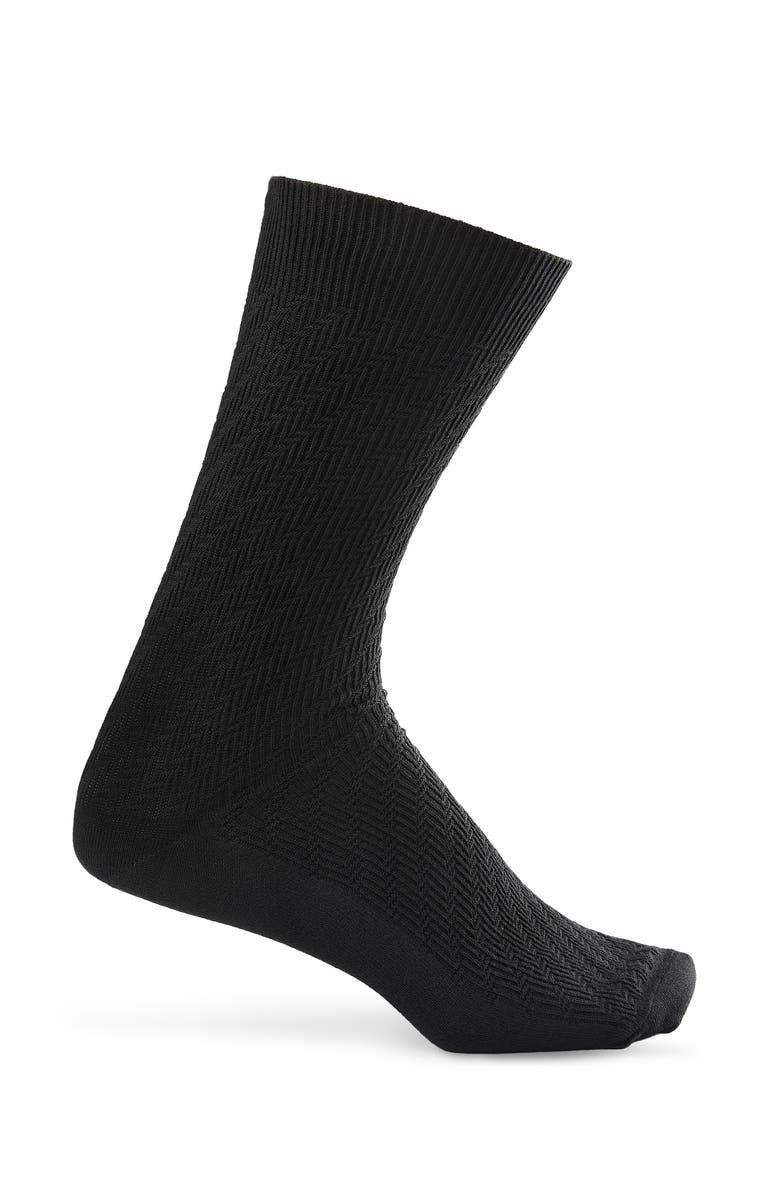 Harbor Bay by DXL Big & Tall Continuous Comfort 2-pk Casual Socks, Alternate, color, Black