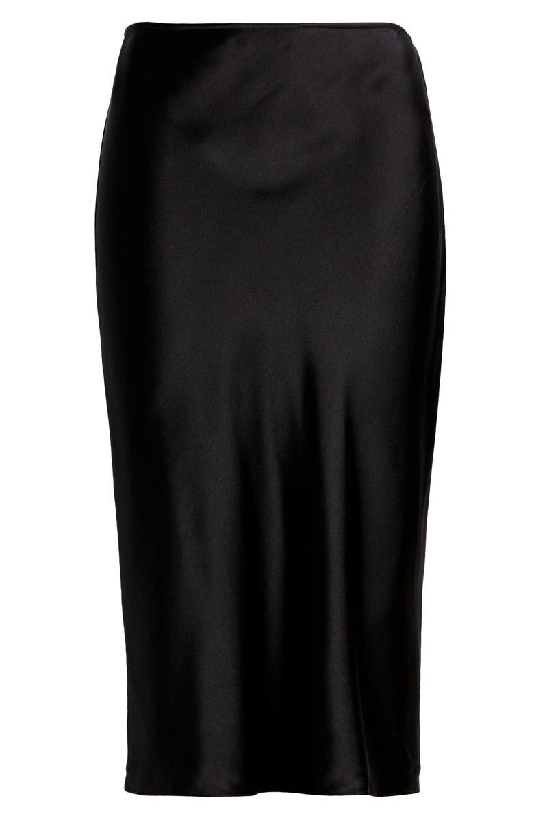 FRAME '90s Bias Cut Silk Pencil Skirt, Alternate, color, 