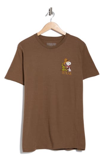 The Forecast Agency Peanuts Howdy Partner Graphic T-shirt In Brown