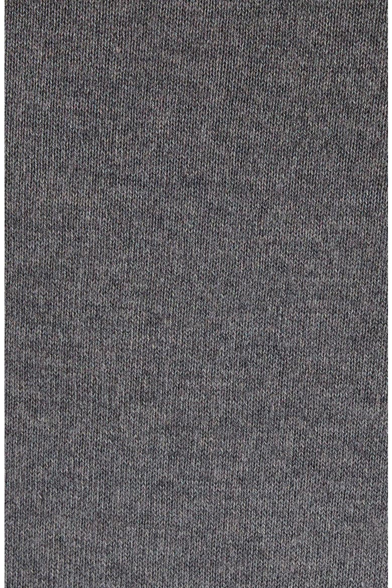 Koyat Layered Silk, Wool & Cashmere Polo Sweater, Alternate, color, SKY BLUE/ LIGHT GREY MELANGE