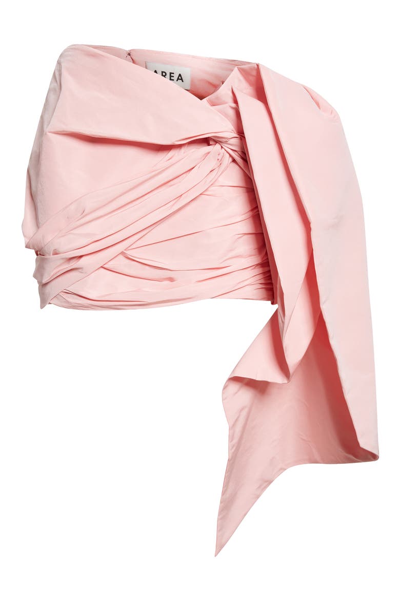 Taffeta Knot Miniskirt, Alternate, color, BABY PINK