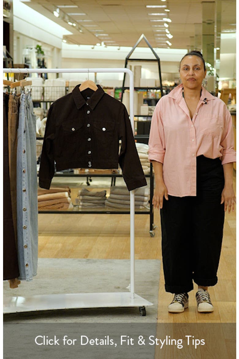 Dove Cropped Denim Jacket video