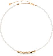 Ettika Freshwater Pearl & Cubic Zirconia Necklace