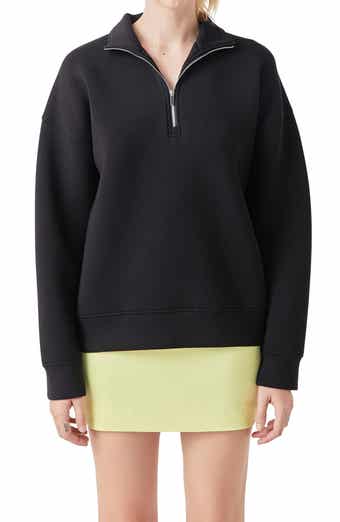 Scuba Knit Quarter Zip Pullover
