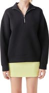 Grey Lab Scuba Knit Quarter Zip Pullover