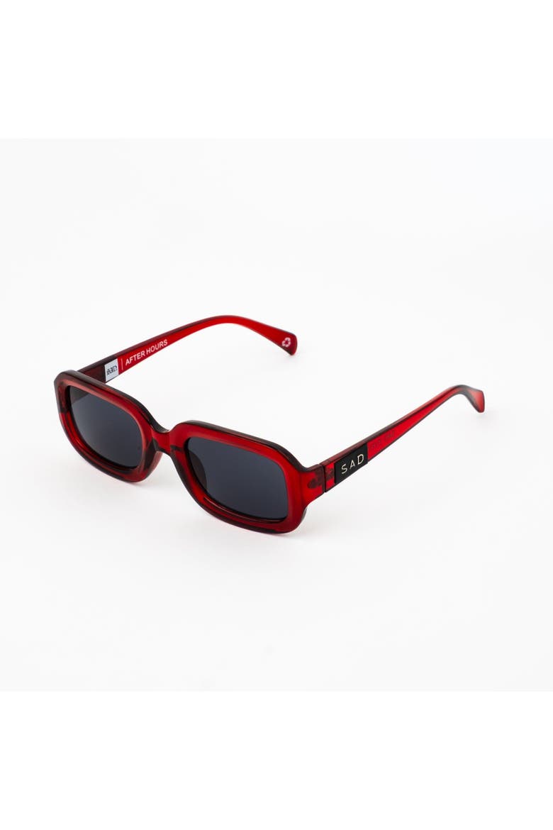 After Hours Sunglasses, Alternate, color, Blood Red