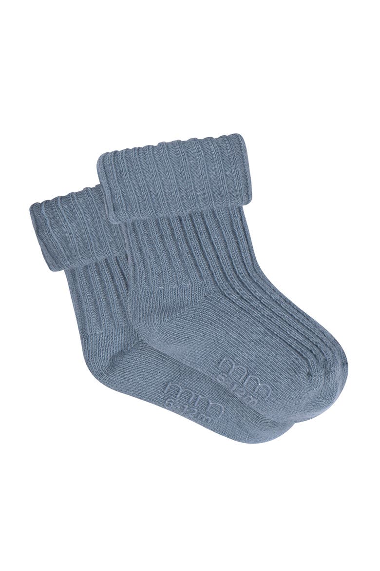 Rolled Cuff Ribbed Socks, 4-pack, Alternate, color, Blue