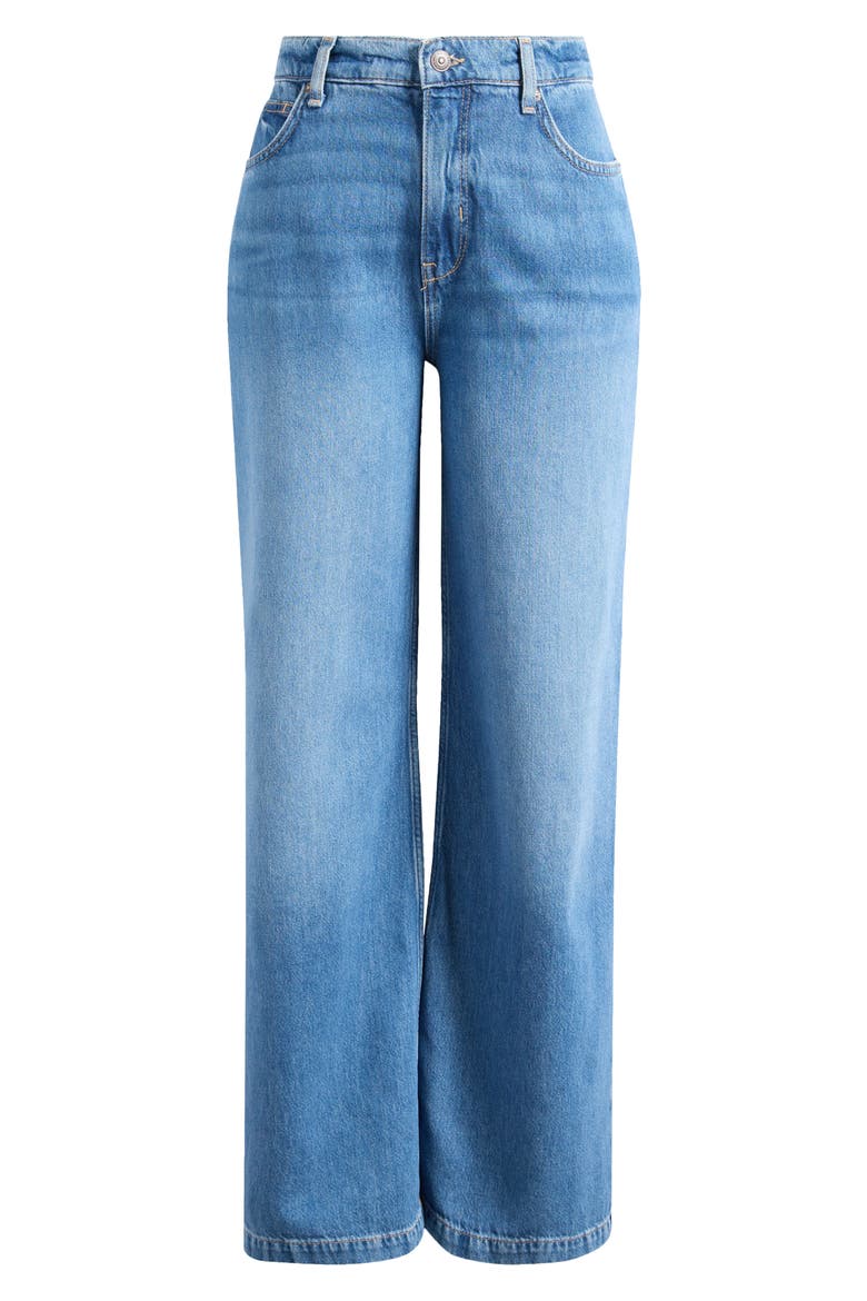 Stride High Waist Wide Leg Jeans, Alternate, color, WALK AWAY