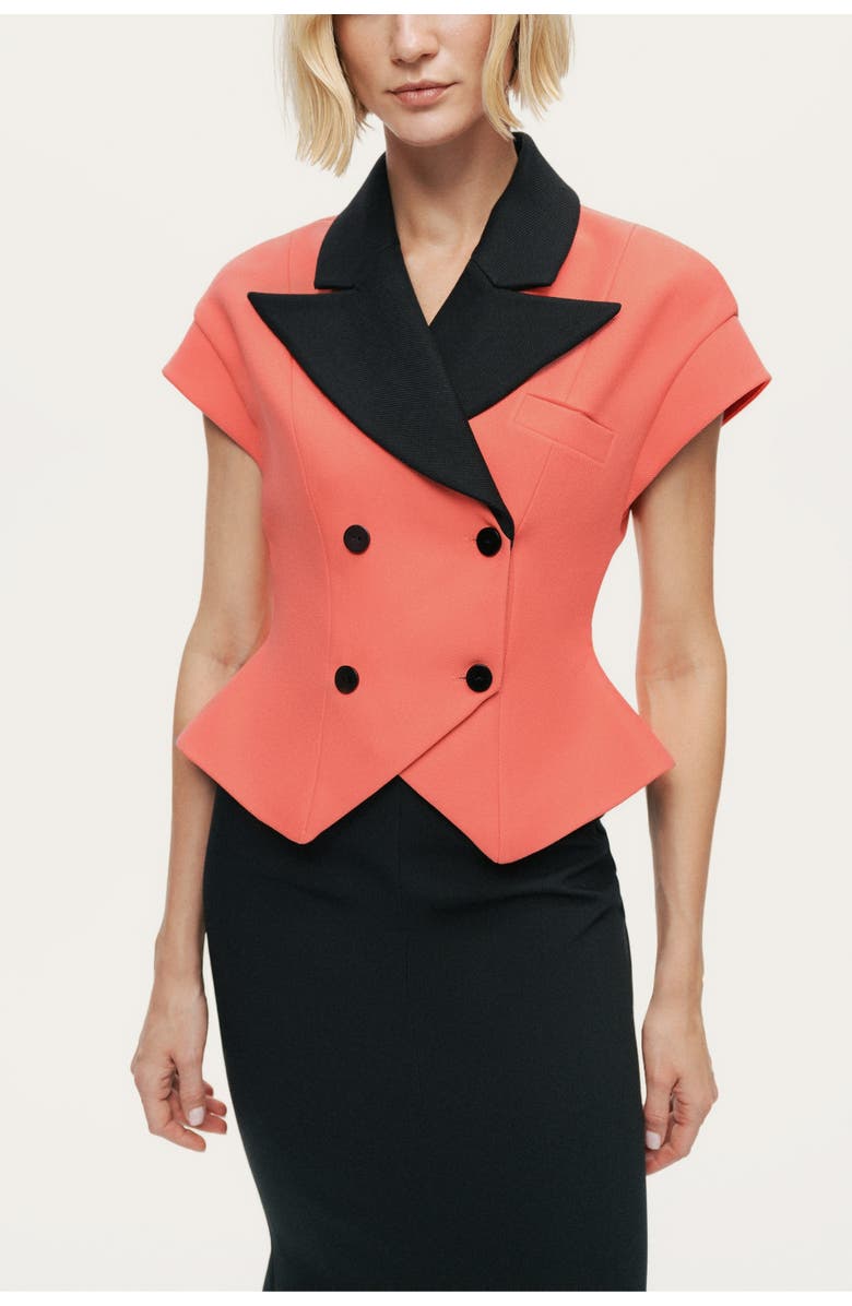 Nocturne Short Sleeve Tailored Vest, Alternate, color, Multi-Colored