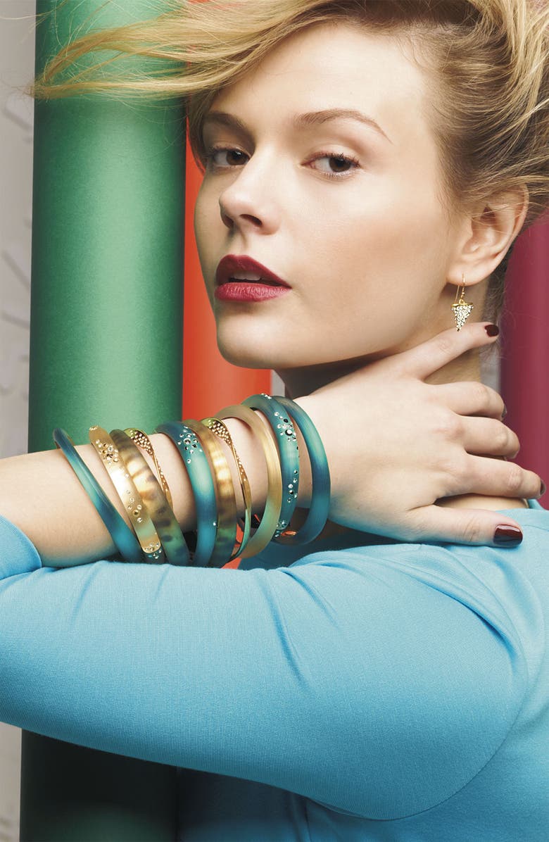 Alexis Bittar 'Lucite<sup>®</sup> - Dust' Small Hinged Bracelet, Alternate, color, 