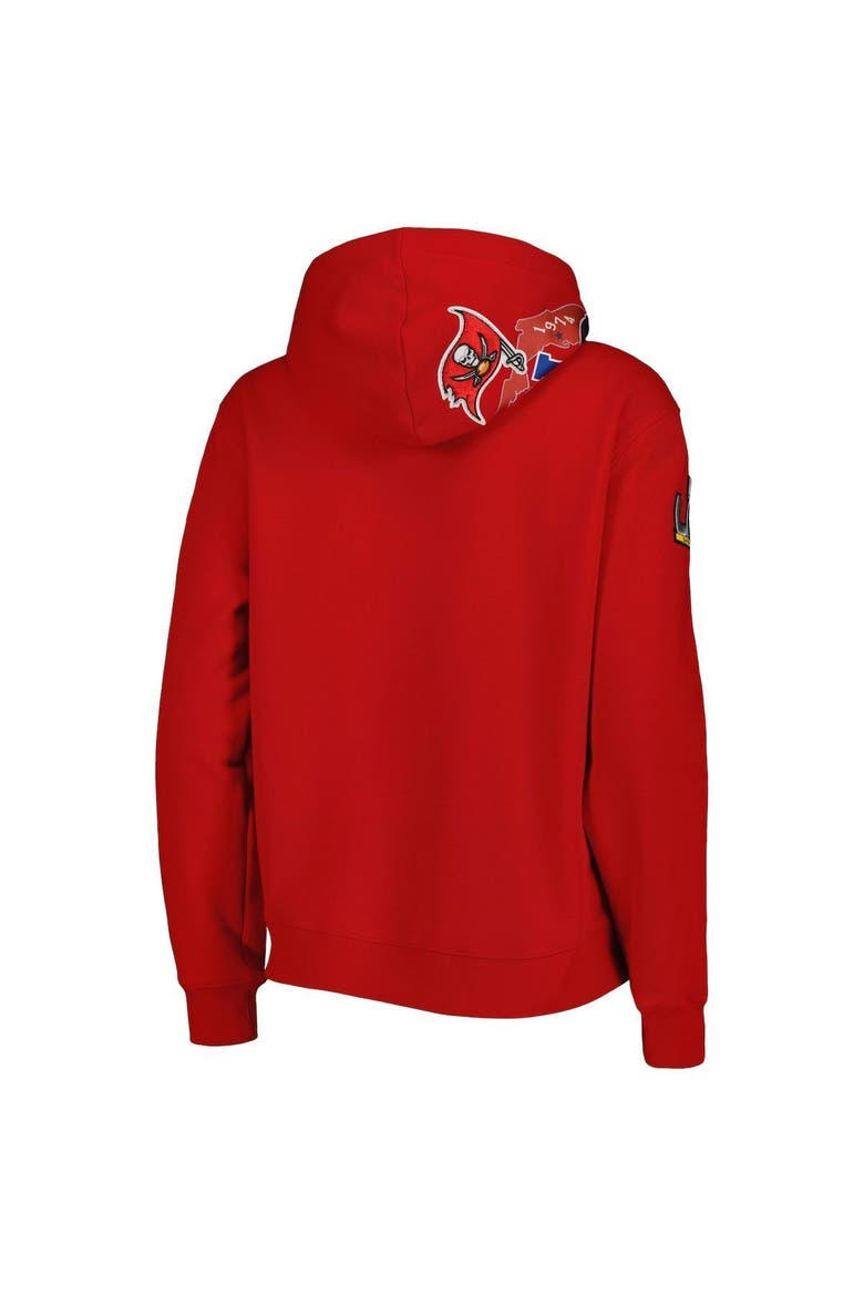 Women's Pro Standard Red Tampa Bay Buccaneers Local Patch Pullover Hoodie, Alternate, color, Red
