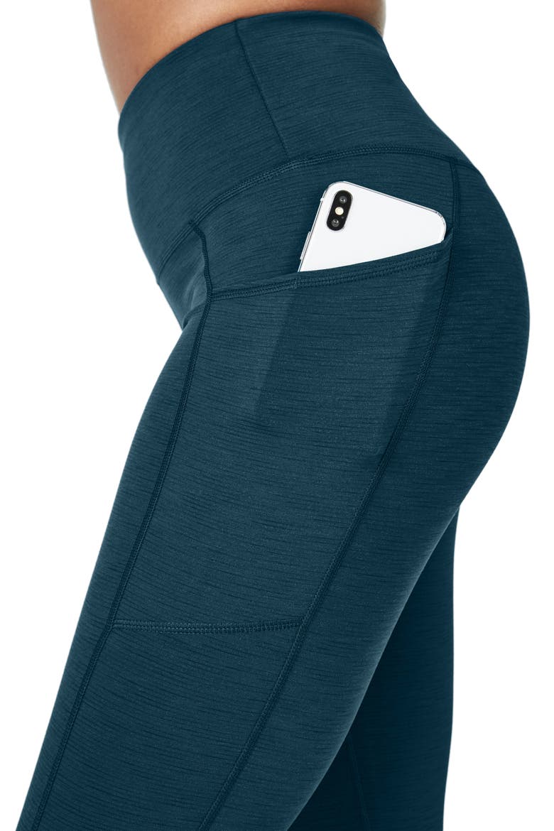 Super Sculpt High Waist Yoga Pocket Leggings, Alternate, color, BEETLE BLUE