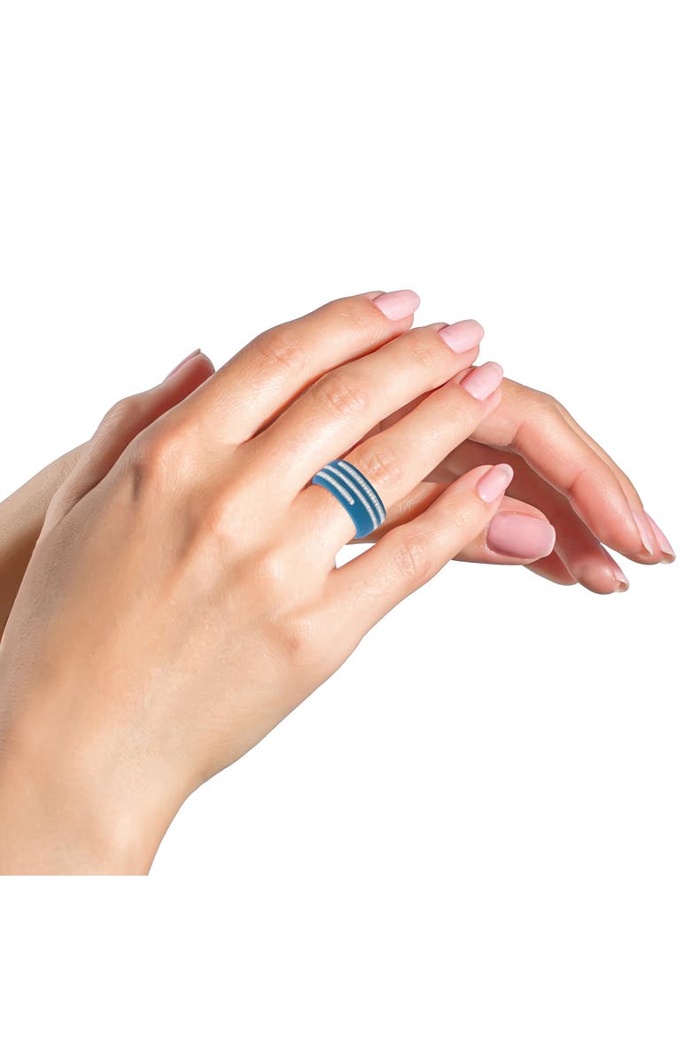 Haus of Brilliance Silver 5/8 Cttw Diamond Wide Band Ring, Alternate, color, White