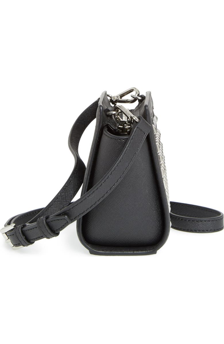 MICHAEL Michael Kors 'Mini Selma' Studded Saffiano Leather Crossbody Bag, Alternate, color,