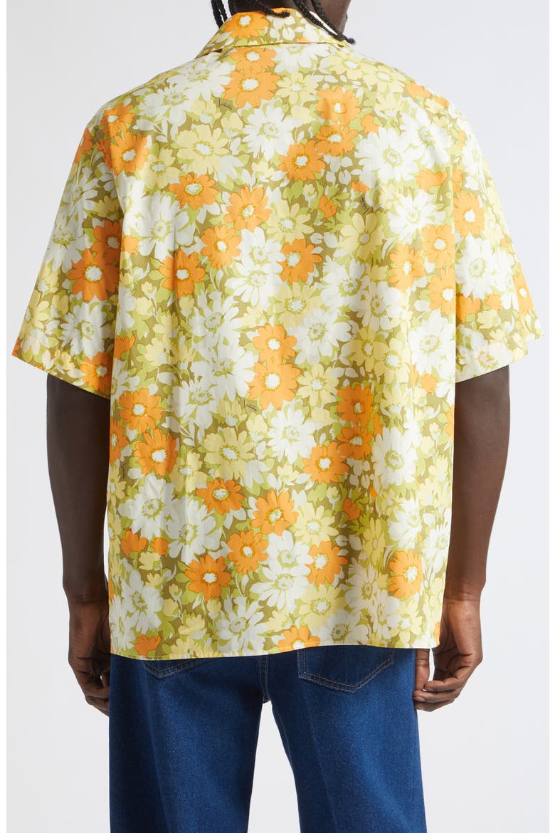 Floral Camp Shirt, Alternate, color, YELLOW MULTI