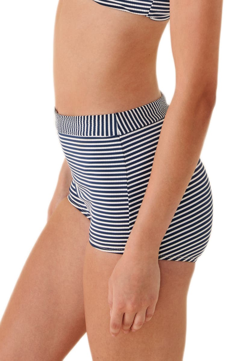 Andie The Shortie Bikini Bottoms, Alternate, color, Cadet
