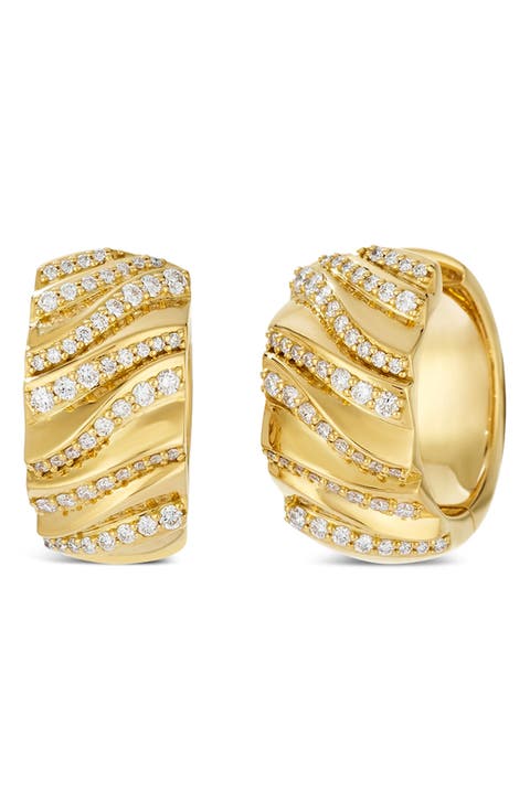 Dunas 18K Yellow Gold Earrings