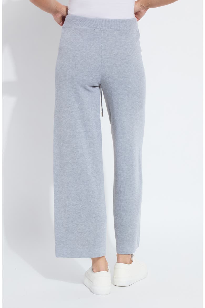 Violetta Wide Leg Pants, Alternate, color, GREY MELANGE