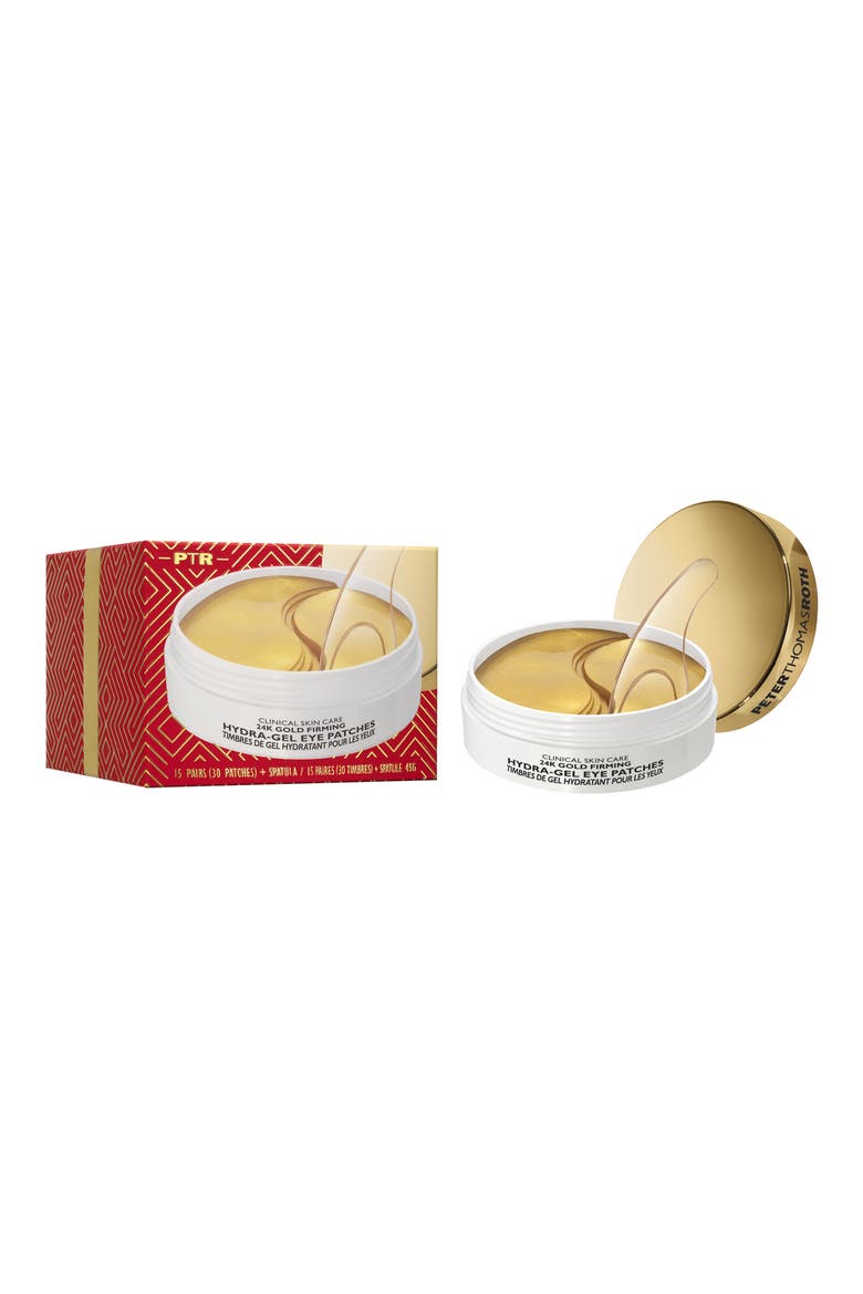 24K Gold Pure Luxury Lift & Firm Hydra-Gel Eye Patches, Main, color, NO COLOR