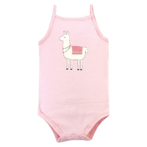 Hudson Baby Soft Cotton Sleeveless Bodysuit In Pink
