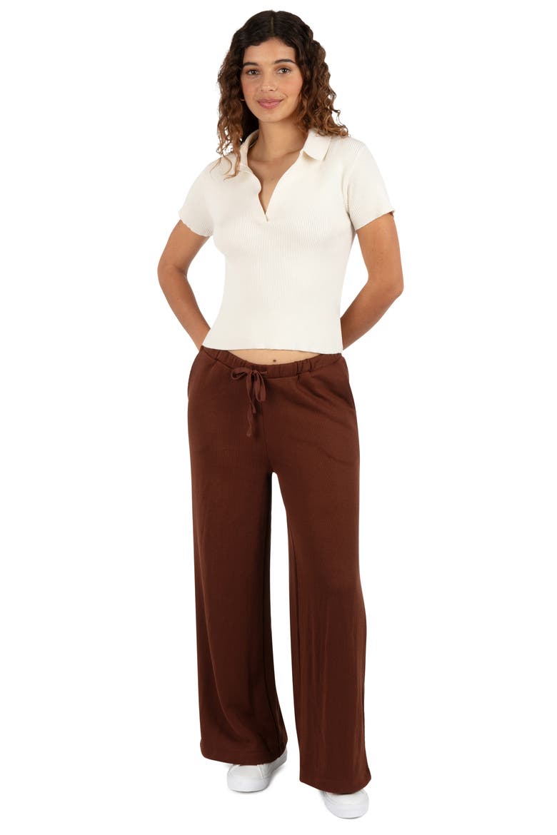 Coastal Range Ribbed Polo Sweater, Alternate, color, CREAM