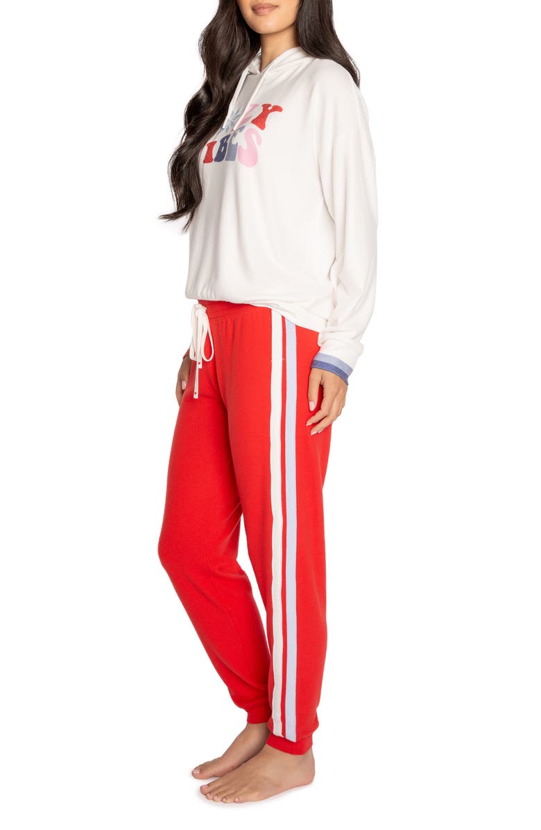 PJ Salvage Cozy Vibe Peachy Pajamas, Alternate, color,