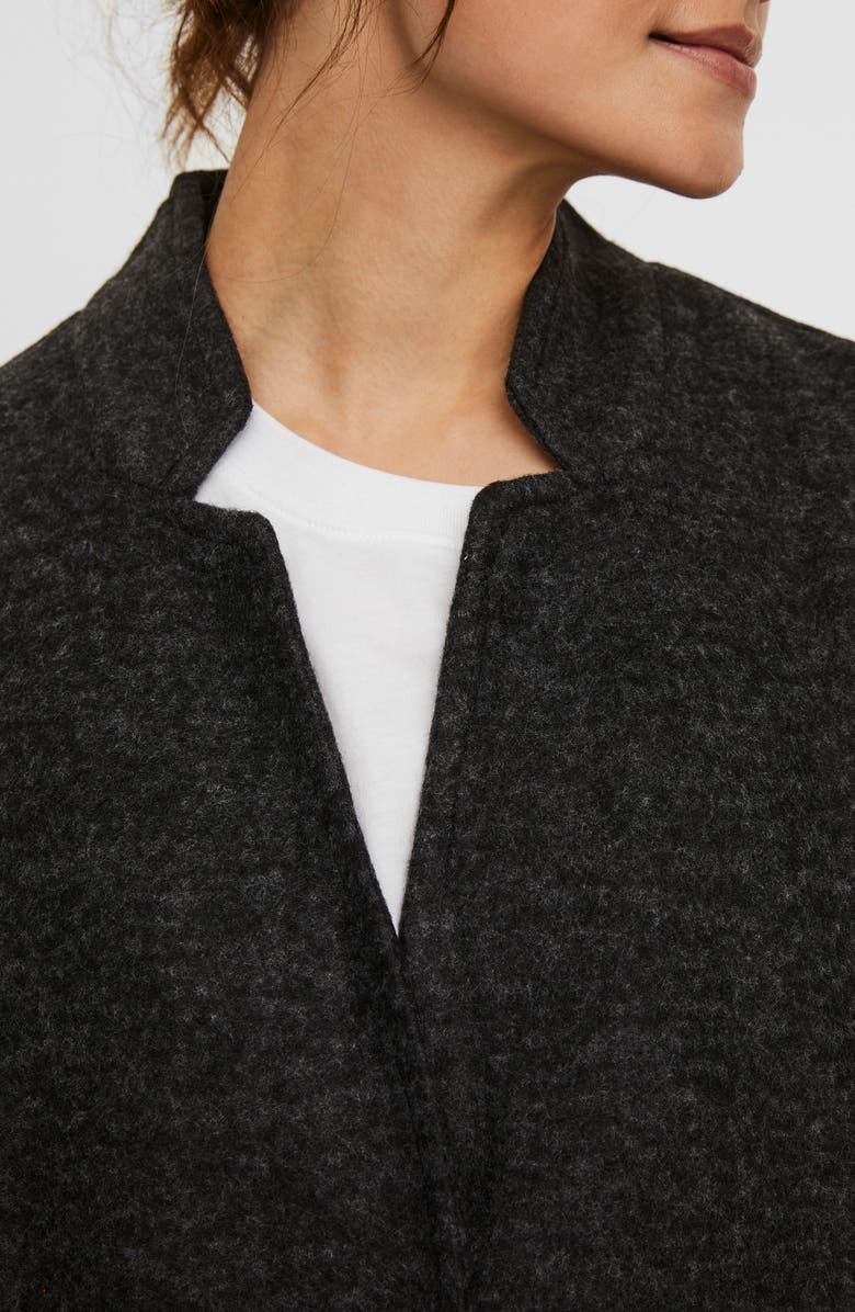 VERO MODA Katrine Brushed Jacket, Alternate, color, Dark Grey