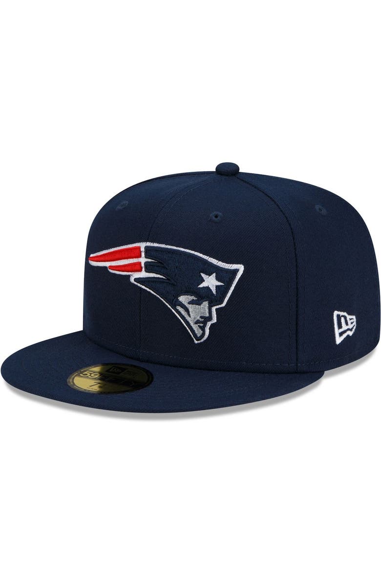 New Era Men's New Era Navy New England Patriots Patch Up Super Bowl XXXVI 59FIFTY Fitted Hat, Alternate, color, 