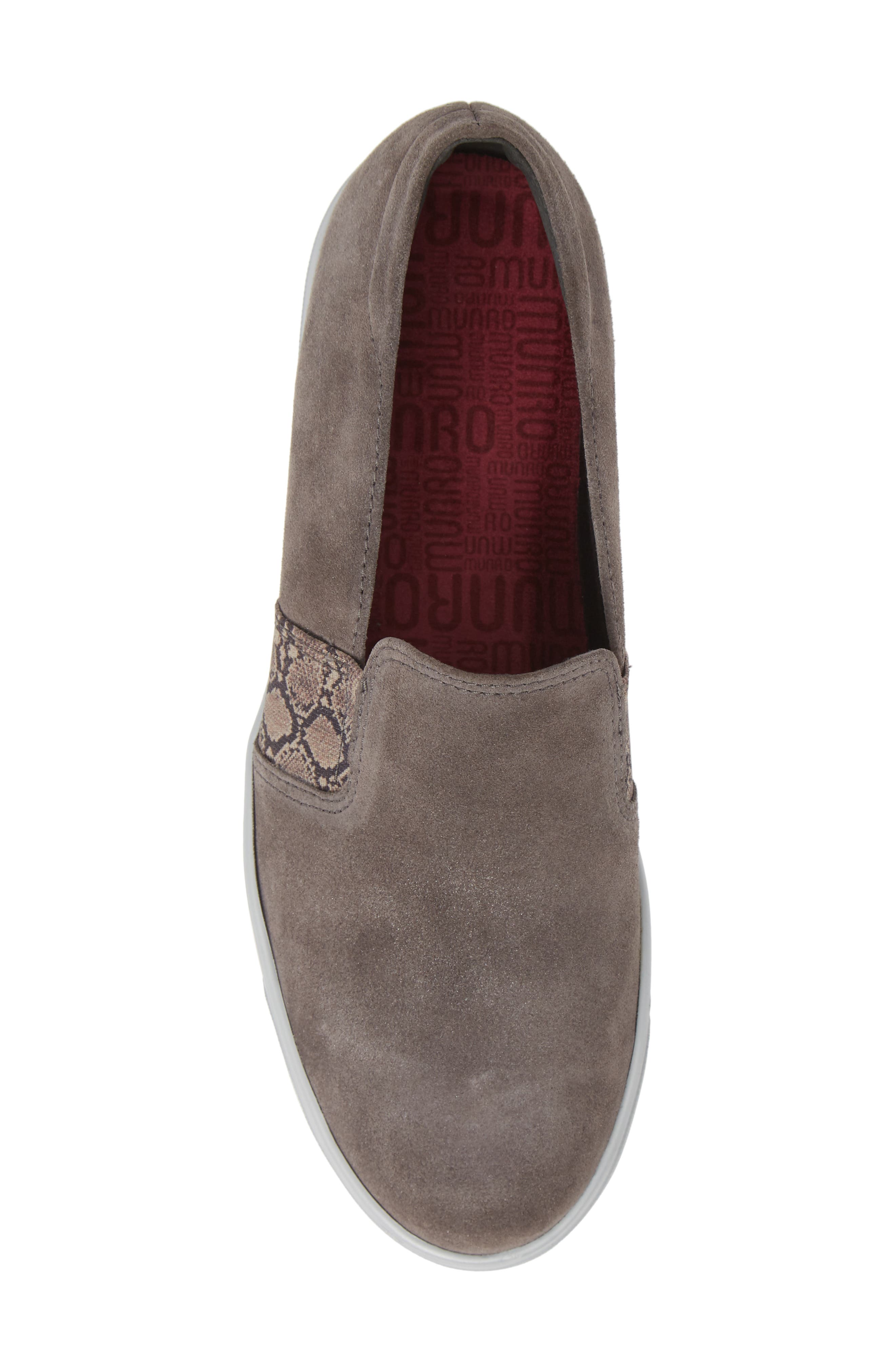 Randie Slip-On Sneaker, Alternate, color, ASH GREY SUEDE