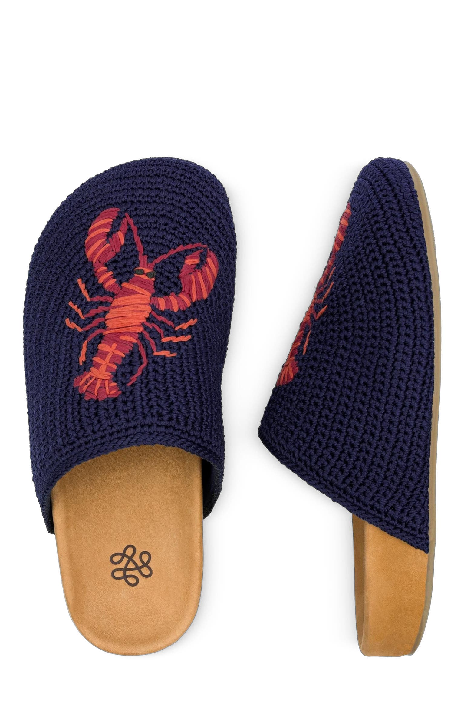 Bolinas Crochet Clog Shoe, Alternate, color, Lobster