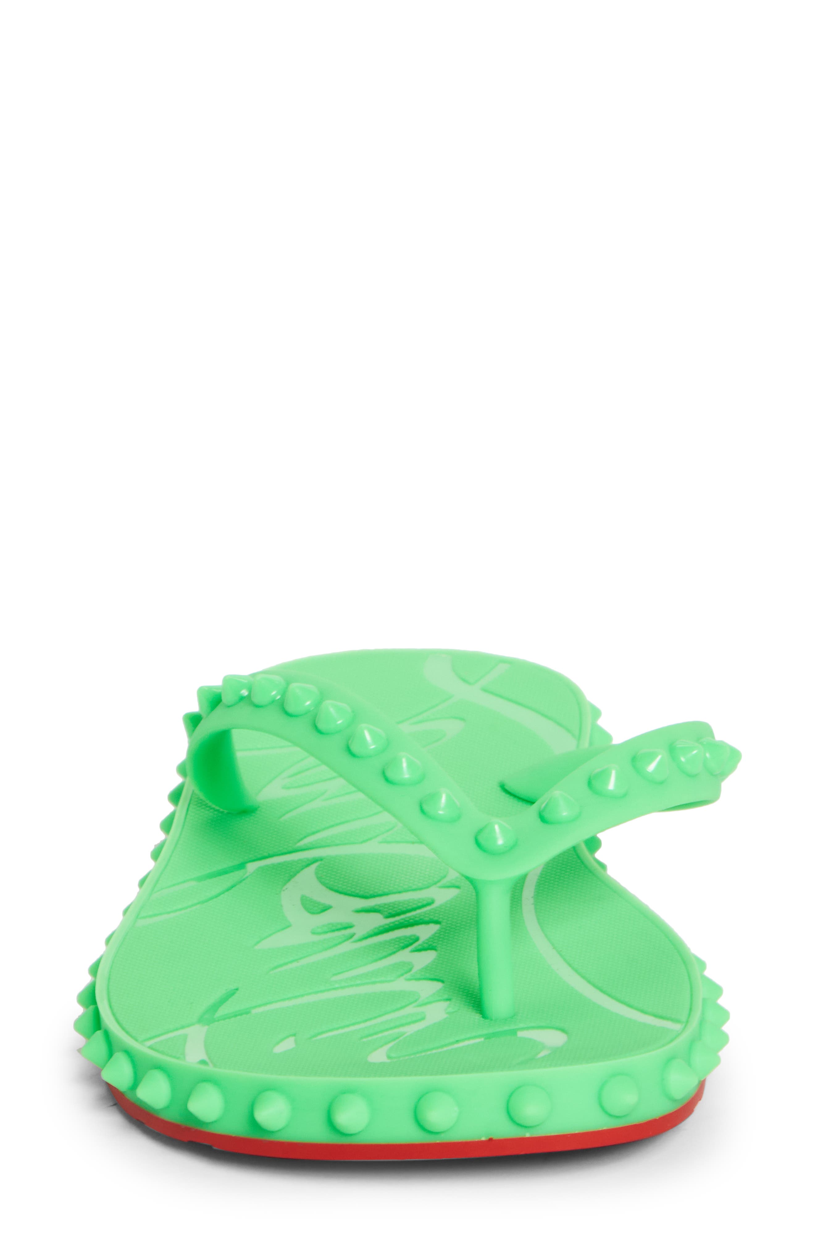 Super Loubi Flip Flop, Alternate, color, FLUO GREEN