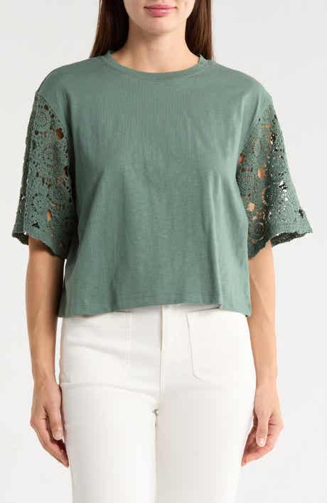 Sanctuary Eyelet Sleeve T-Shirt