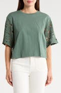 Sanctuary Eyelet Sleeve T-Shirt