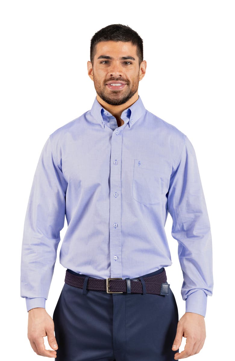 TailorByrd Signature Cotton Oxford Button-Down Shirt, Alternate, color, Light Blue