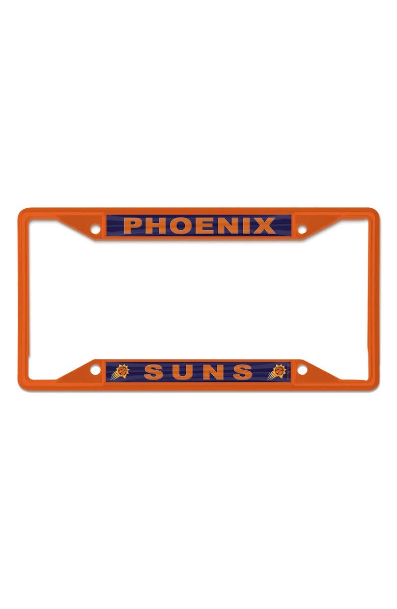 WINCRAFT Phoenix Suns Chrome Color License Plate Frame, Main, color, 
