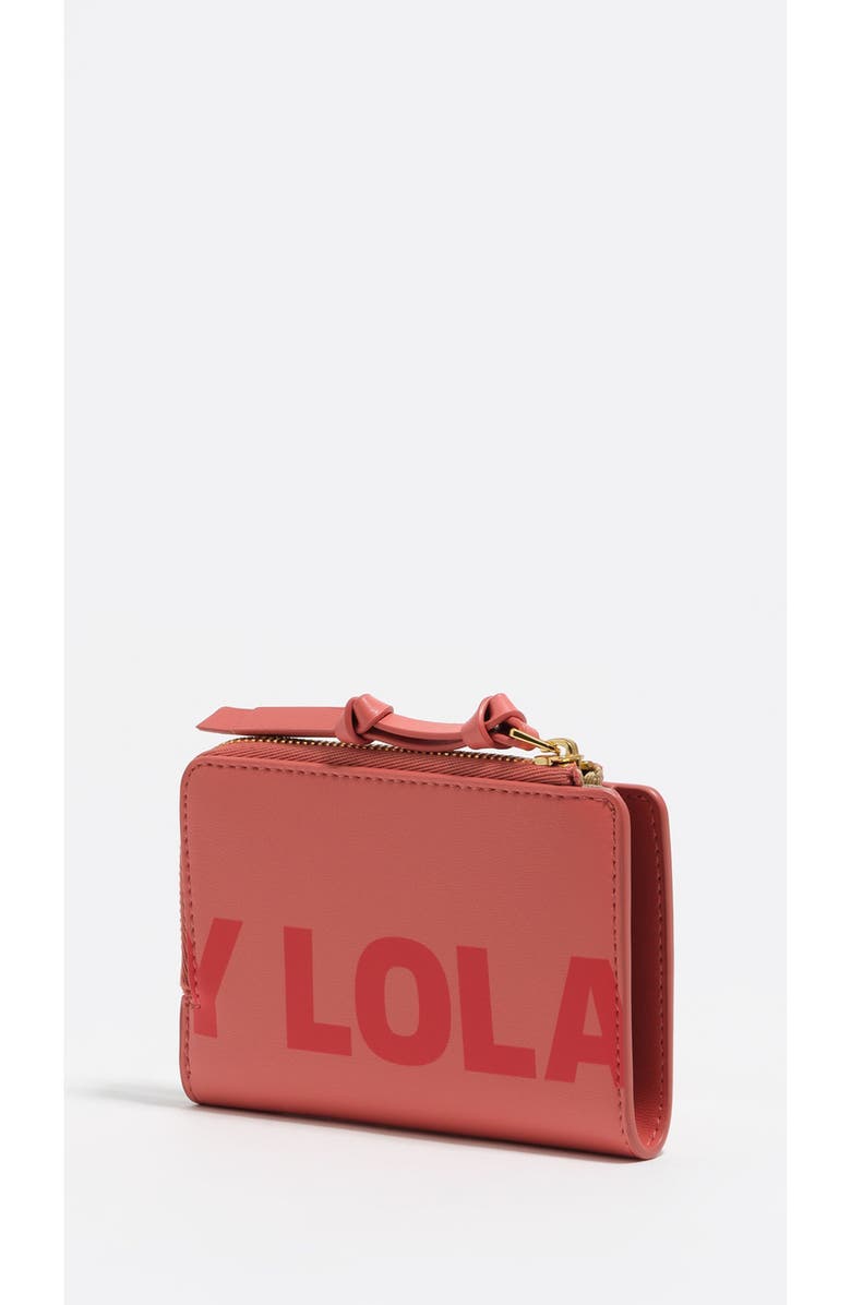Bimba y Lola Leather Purse With Engraved Logo, Alternate, color, Chewing Gum Pink