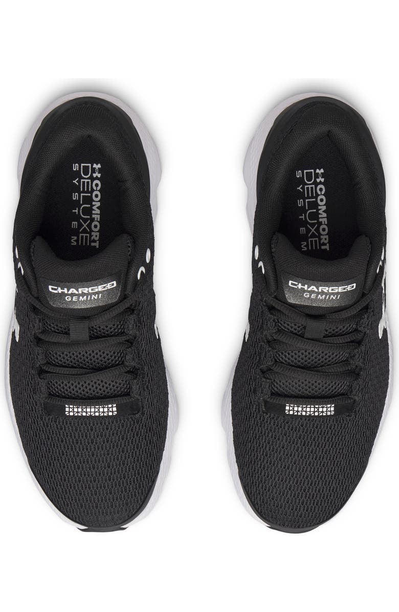 Under Armour Kids' Charged Gemini 2020 Running Shoe, Alternate, color, Black