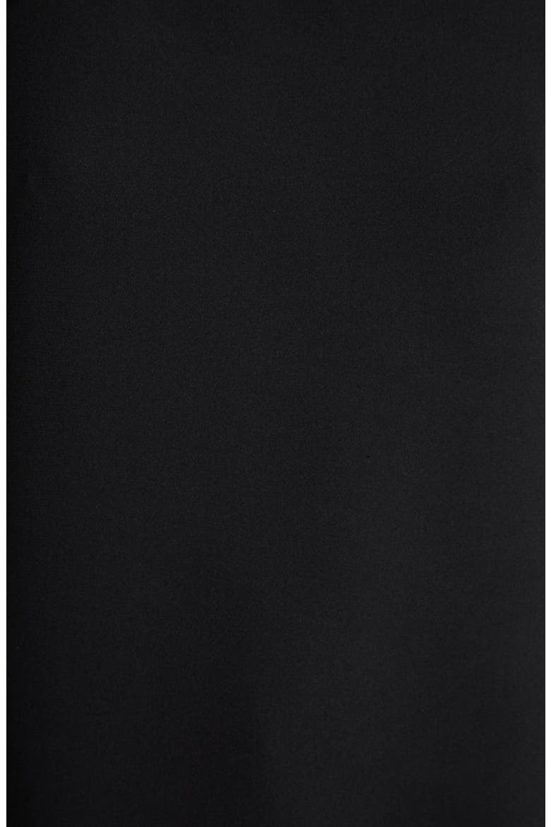 Infinity Geo Silk Stretch Georgette Backless Evening Gown, Alternate, color, BLACK/ GREEN