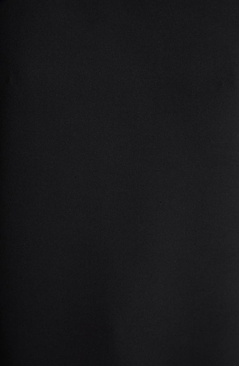 TOM FORD Infinity Geo Silk Stretch Georgette Backless Evening Gown, Alternate, color, Black/ Green