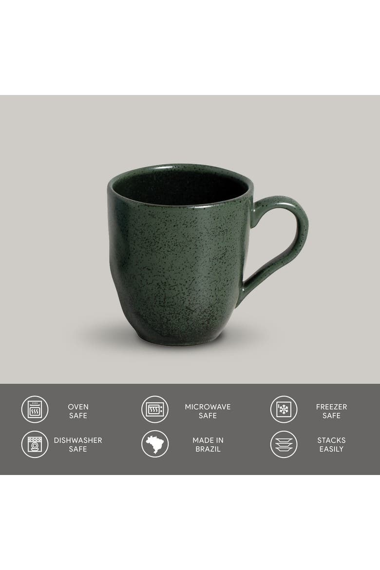 Organic Mug Set of 4, Alternate, color, Greenery