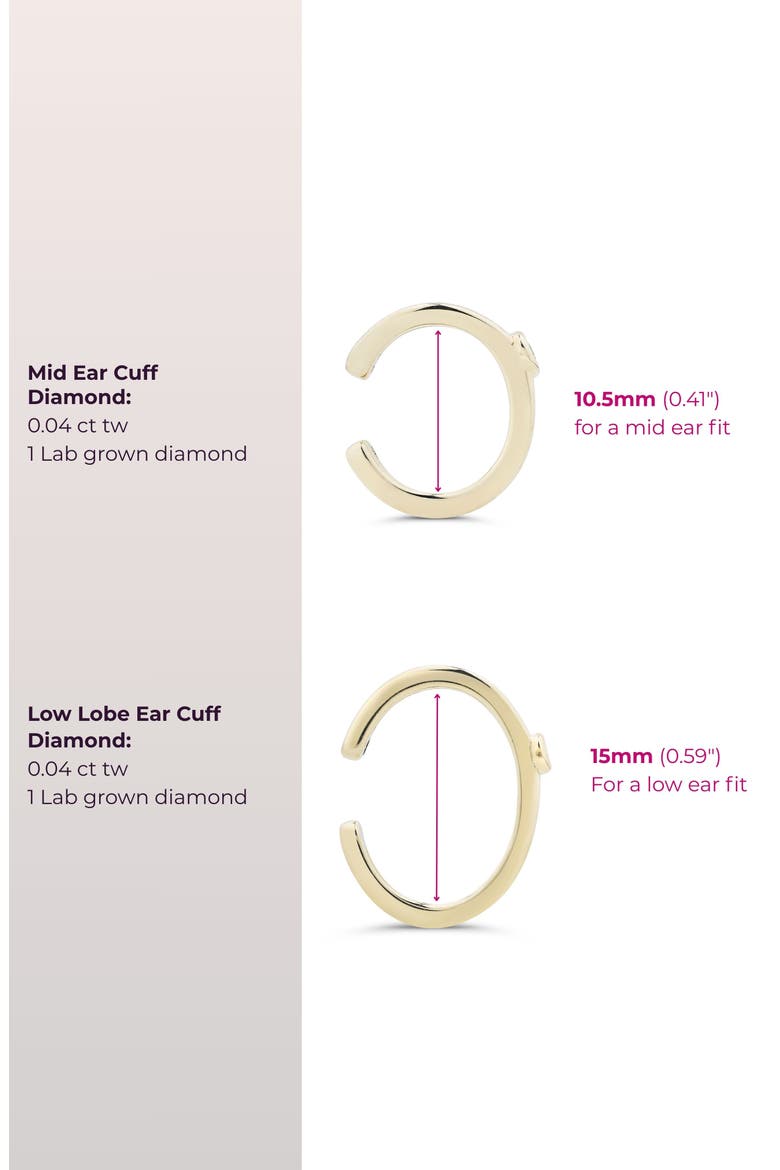 With-the-Band Ear Cuff, Alternate, color, Yellow Gold