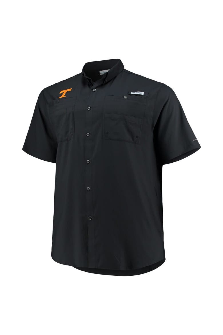 Men's Columbia Black Tennessee Volunteers Big & Tall Tamiami Omni-Shade Button-Down Shirt, Alternate, color, Black